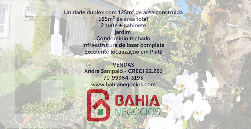 2 suítes mais Home com jardim com 185m²em Piatã - Salvador (33)