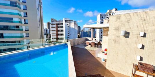 Cobertura duplex com 460m² – vista mar – Canela – Salvador – Bahia