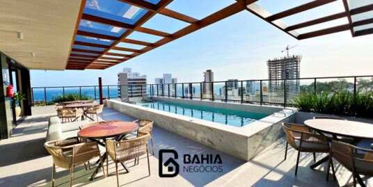 Apartamento de 1 quarto tipo suíte com 28m² – Vista mar – Barra – Salvador- Bahia