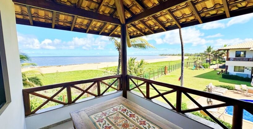 Village de 2 quartos – vista mar- Itacimirim- Pé na areia – Bahia