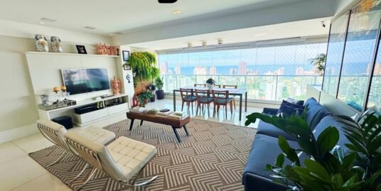 3 Suítes – Vista mar – Graça – 152m²- 4 vagas – deposito