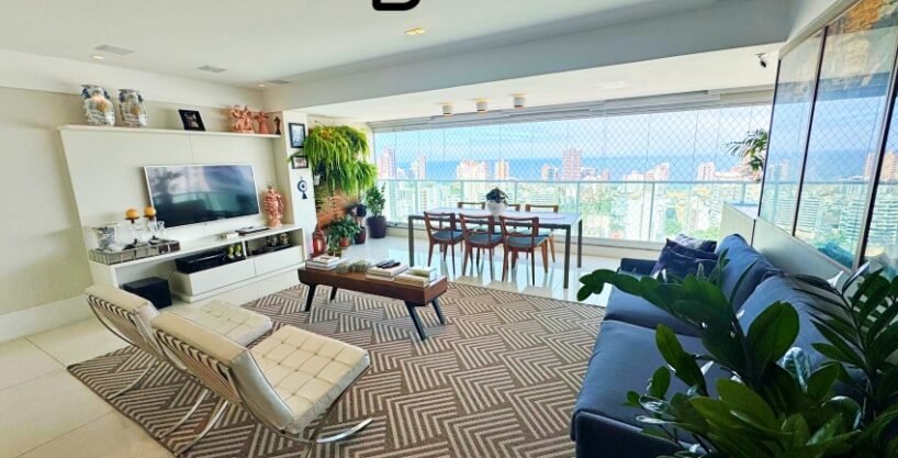 3 Suítes – Vista mar – Graça – 152m²- 4 vagas – deposito